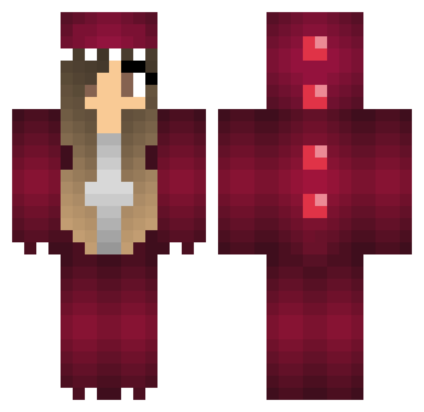 ciaran77 Minecraft skin, front and back view
