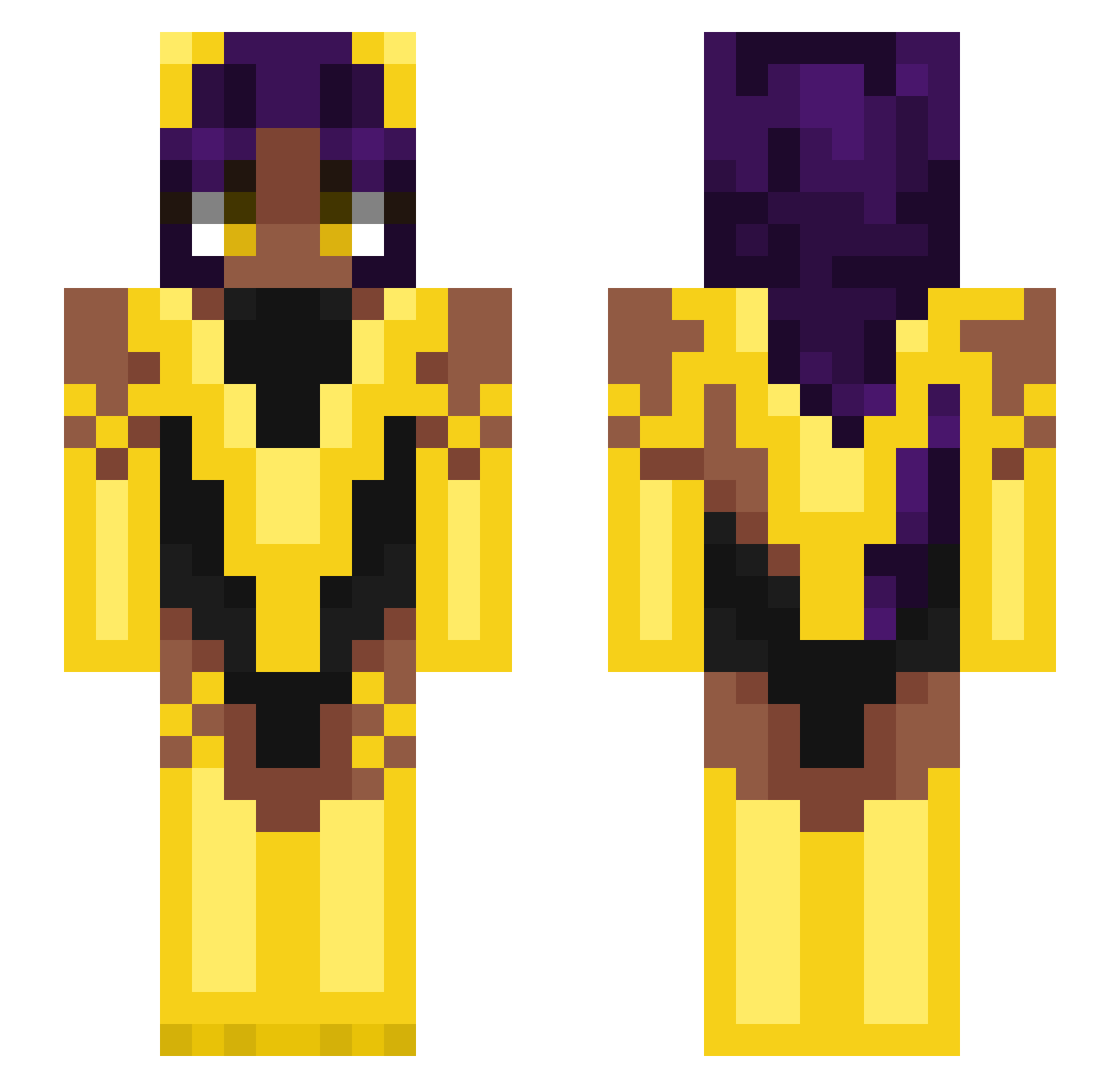SirBabtonius Minecraft skin, front and back view