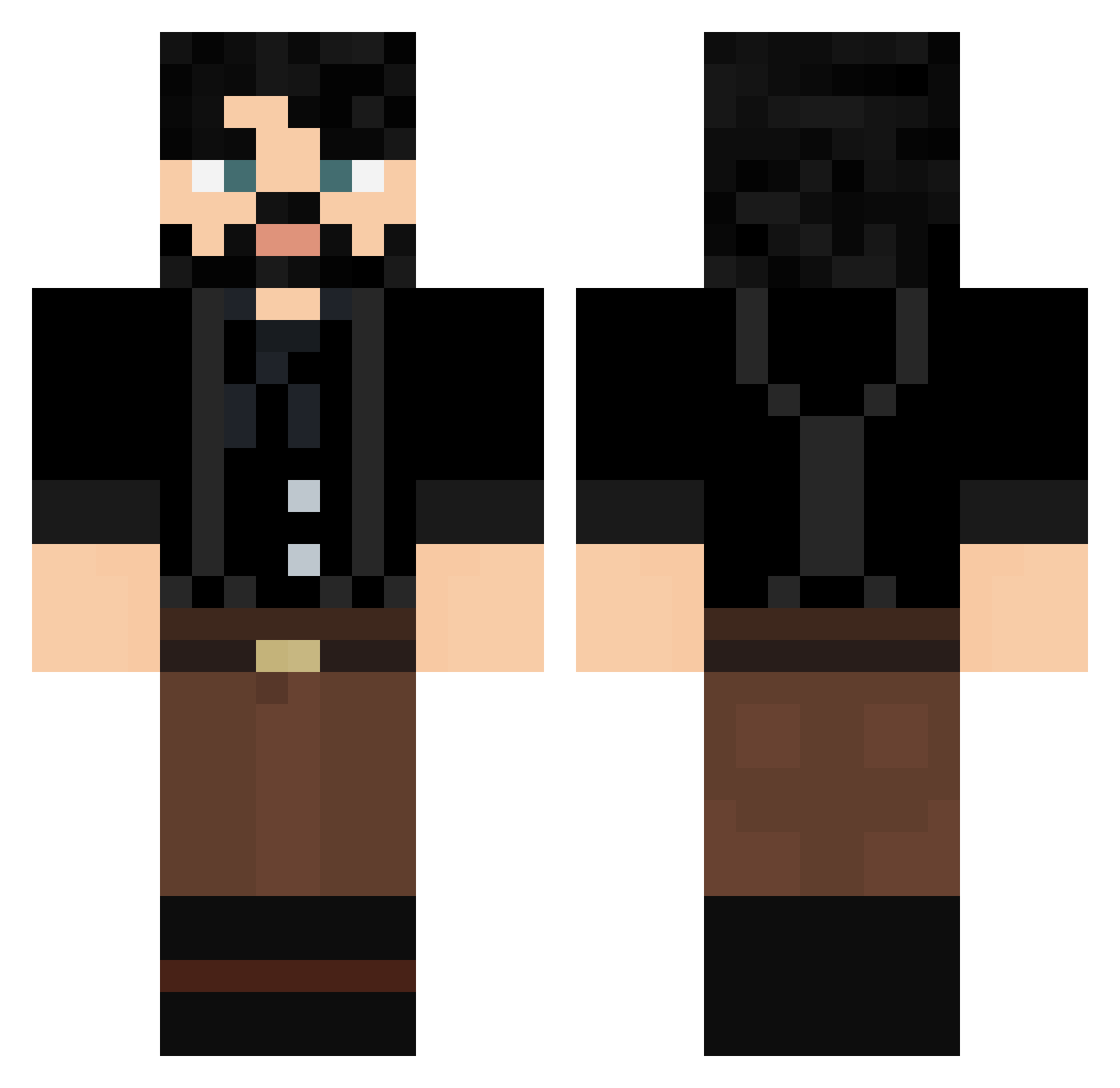 jedi_03 Minecraft skin, front and back view