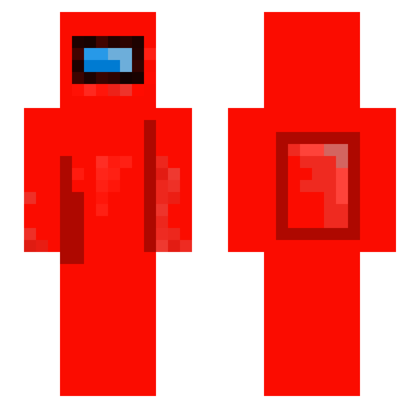 Paracentral Minecraft skin, front and back view