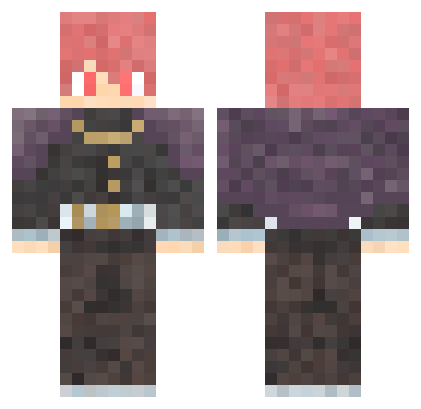 SanguinariusPuer Minecraft skin, front and back view