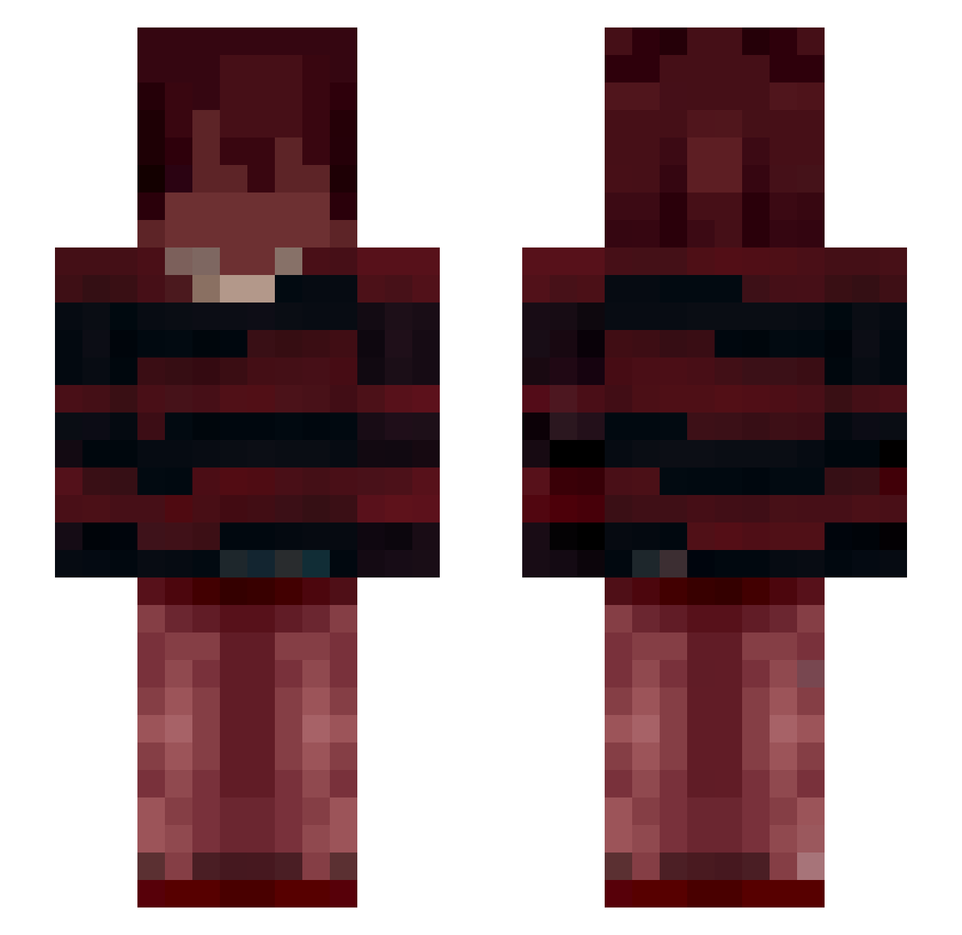 Soumynona Minecraft skin, front and back view