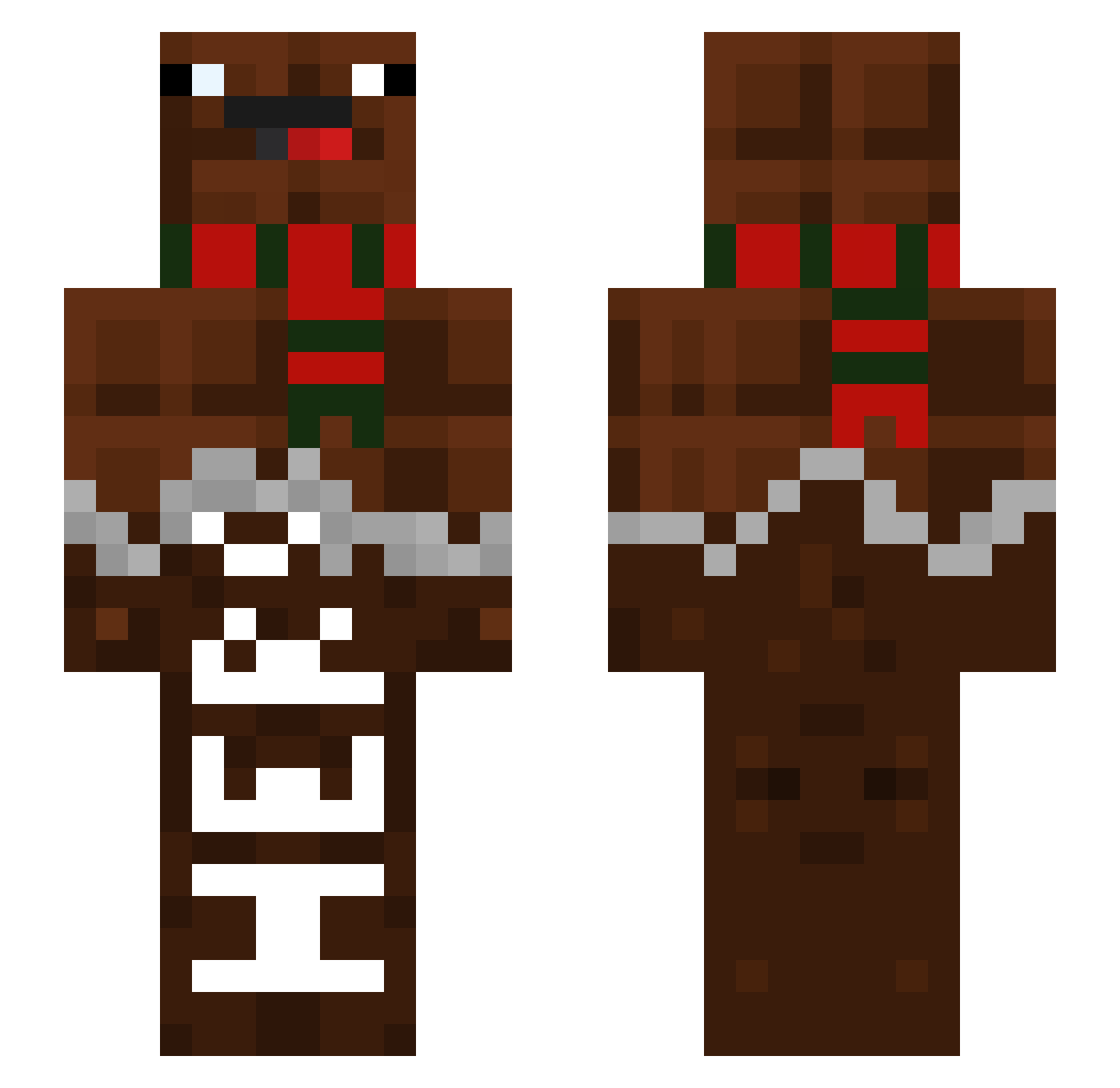 __Sparky__ Minecraft skin, front and back view