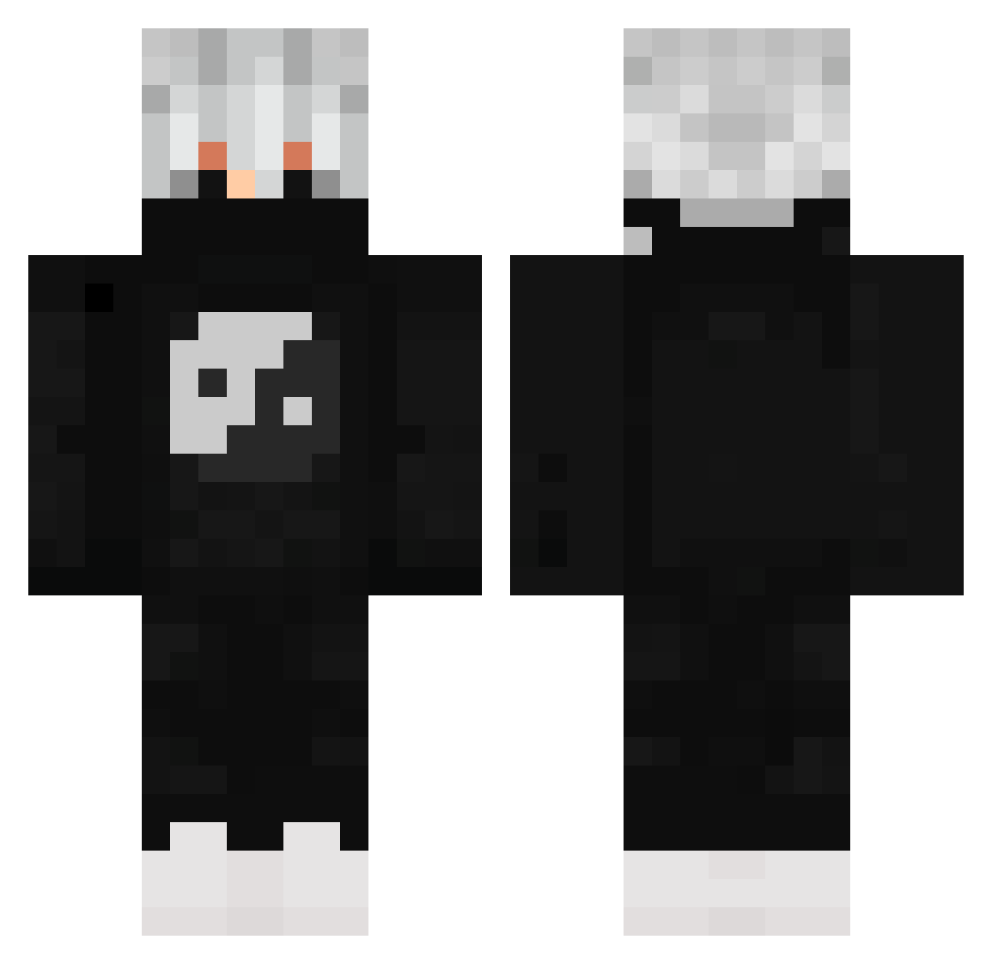 _Piesel__ Minecraft skin, front and back view