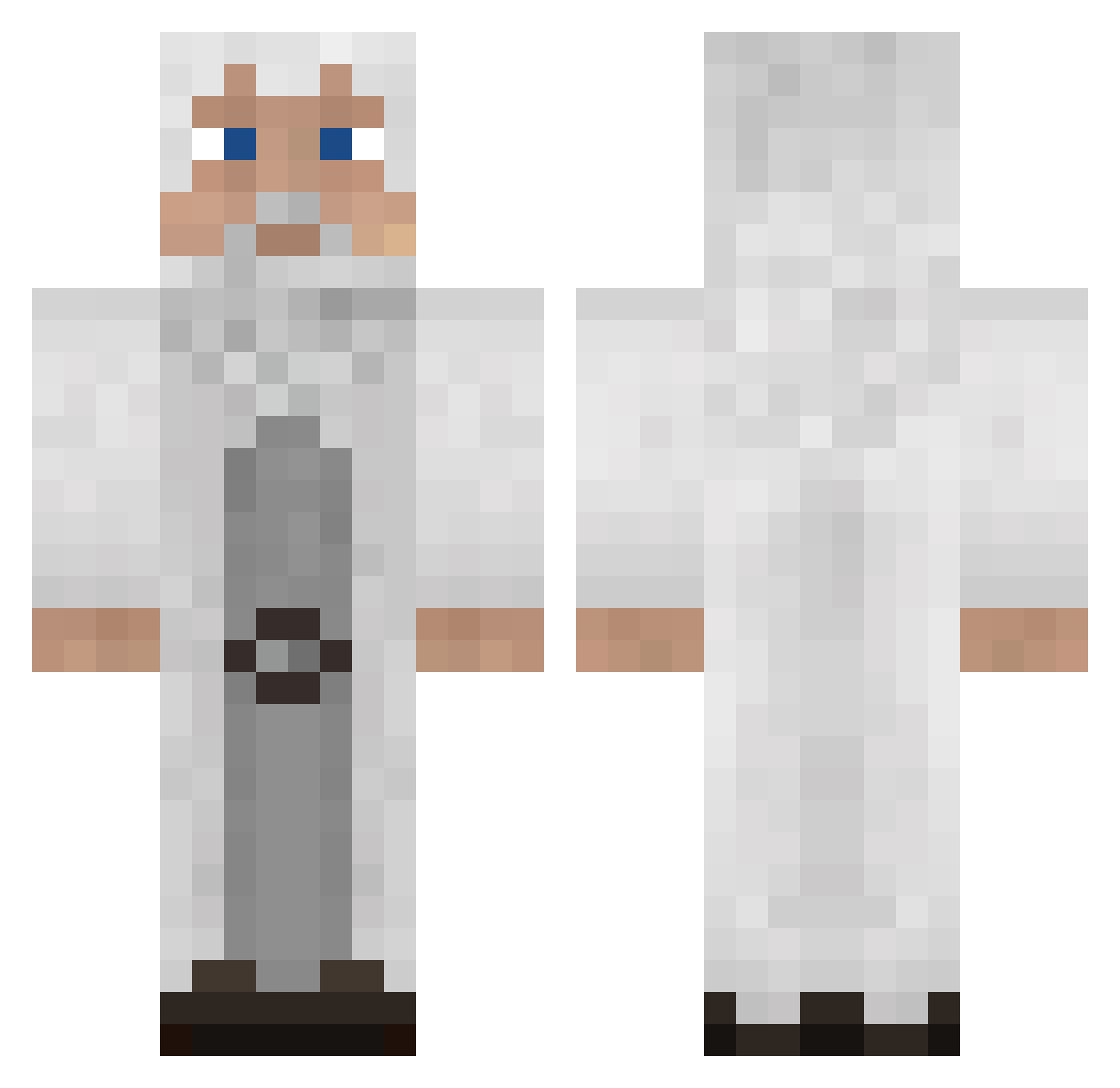 2743 Minecraft skin, front and back view
