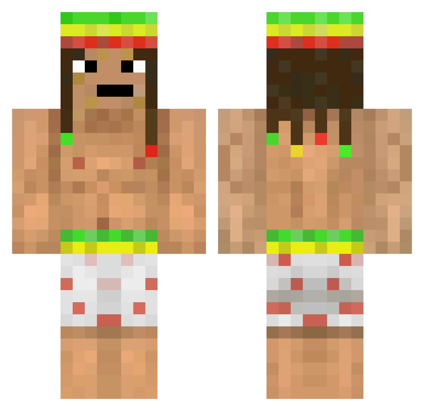 5ch1z0_ Minecraft skin, front and back view