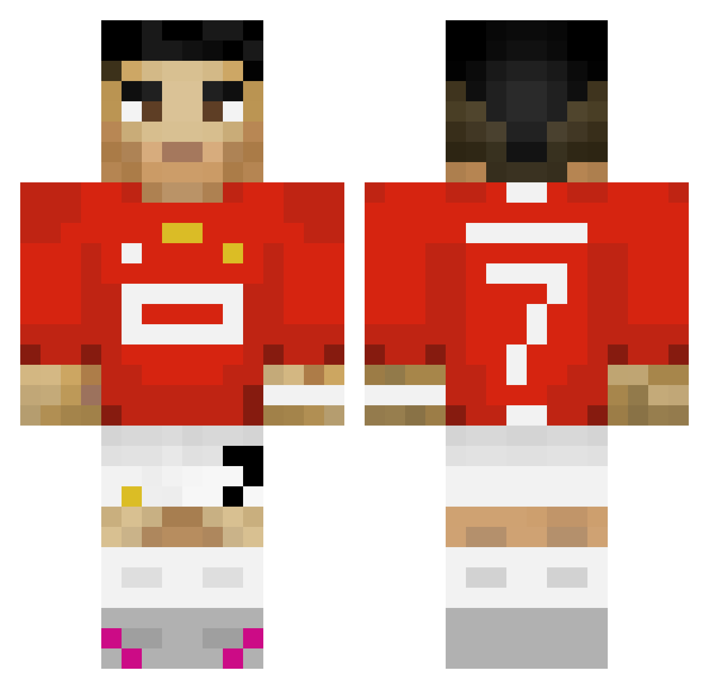 _Elijah7 Minecraft skin, front and back view