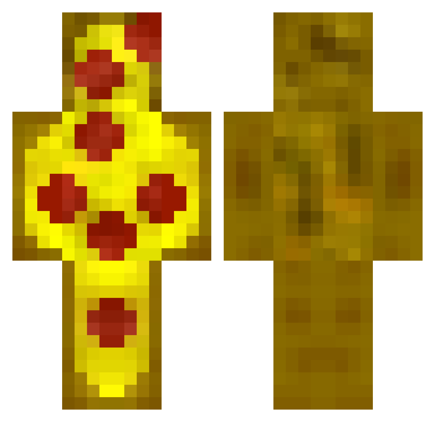 zPizzaGuden Minecraft skin, front and back view