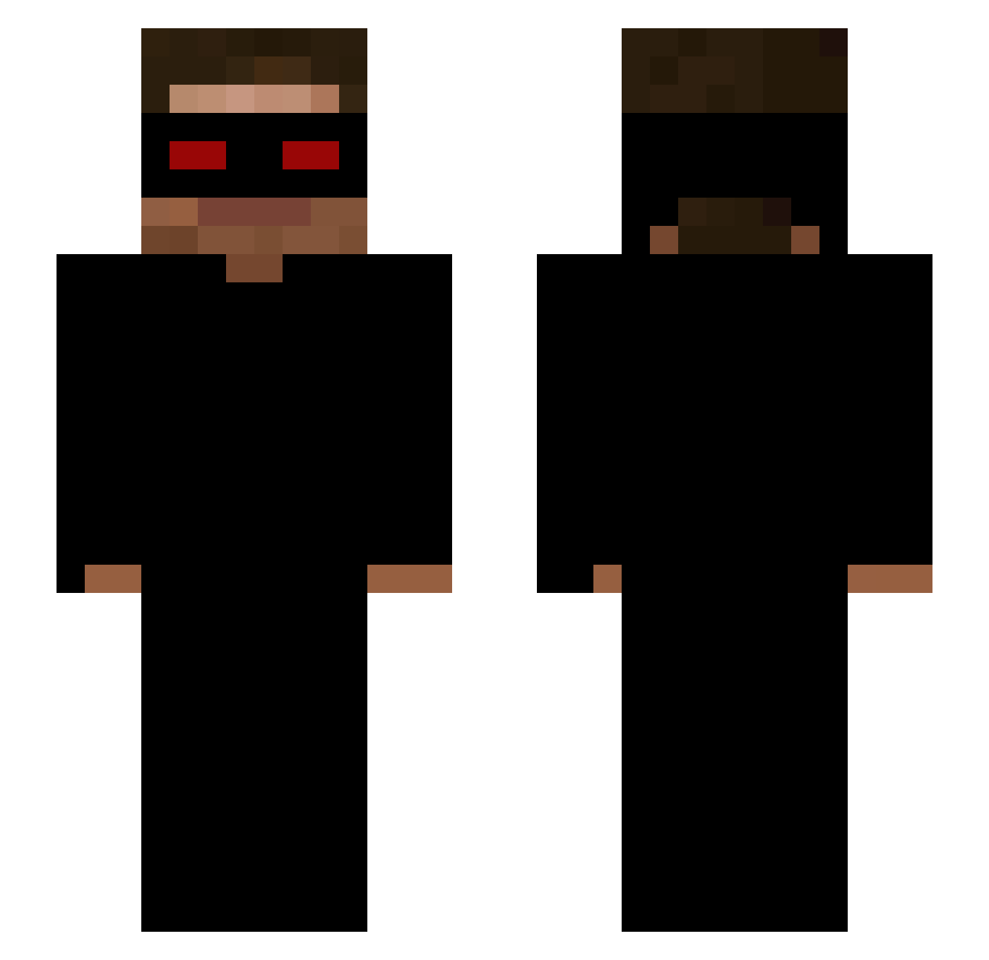 sillibilliboi Minecraft skin, front and back view