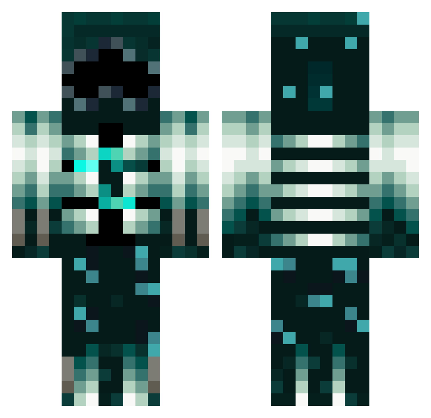 Decoy285 Minecraft skin, front and back view
