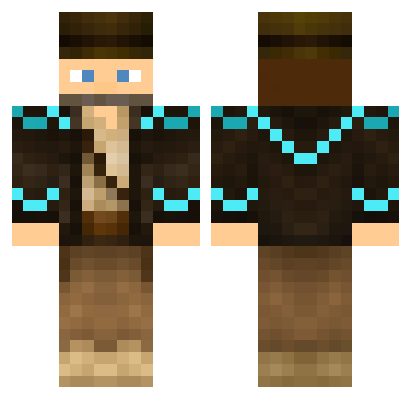 _Enios_ Minecraft skin, front and back view