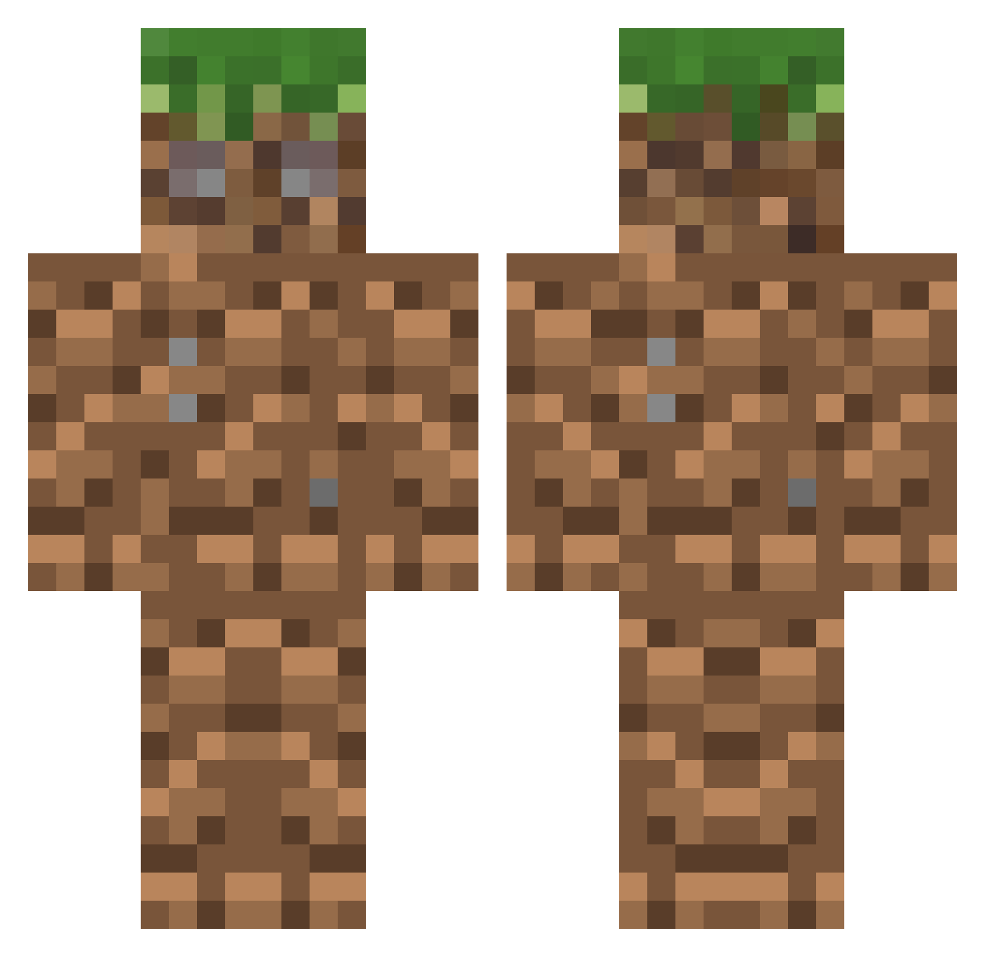 Danielzito Minecraft skin, front and back view