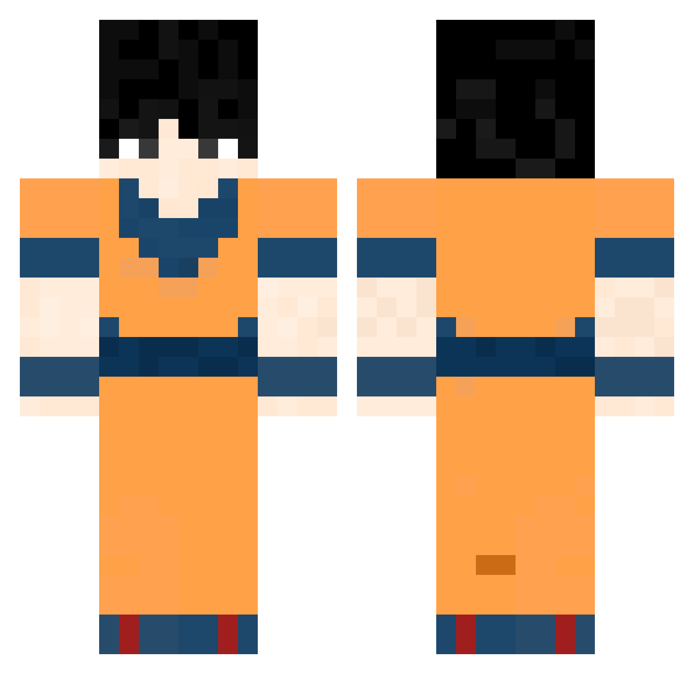 symba5 Minecraft skin, front and back view