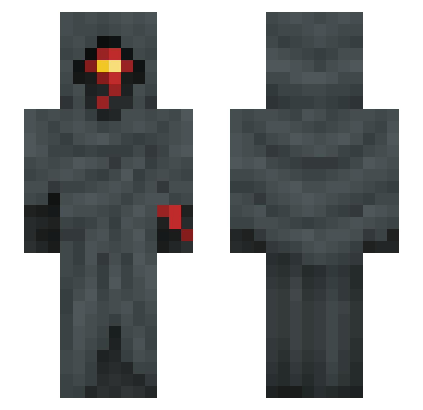 Nebula11235 Minecraft skin, front and back view