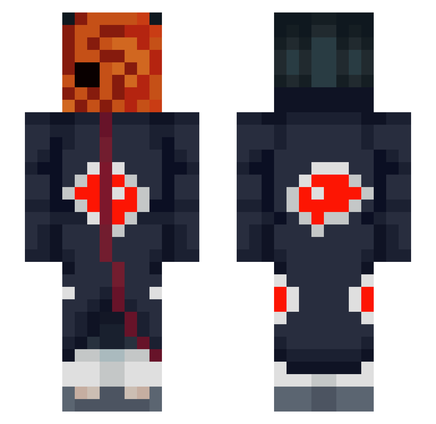 Kurtdinho Minecraft skin, front and back view