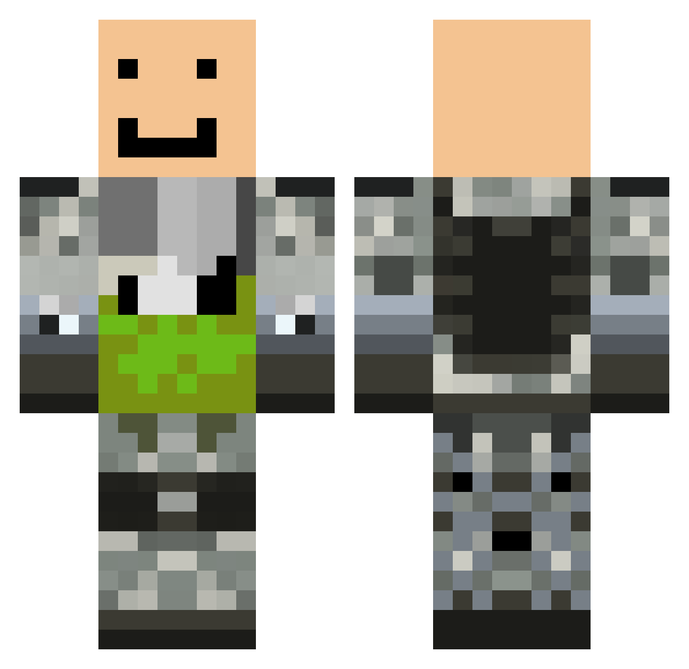rel_20 Minecraft skin, front and back view