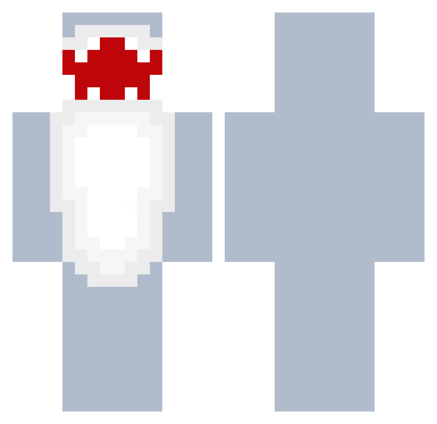 Idunna86 Minecraft skin, front and back view