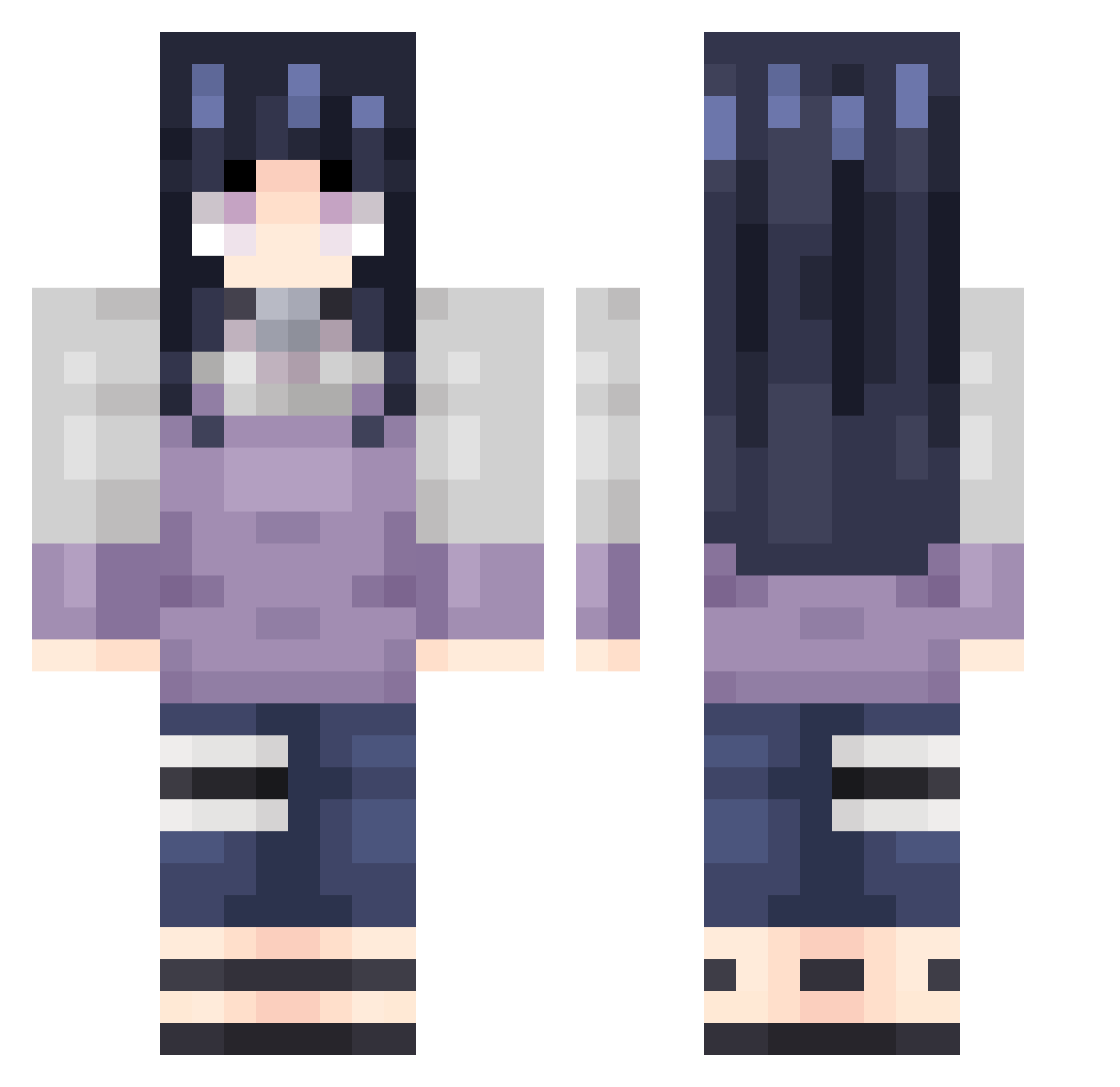 migarma Minecraft skin, front and back view