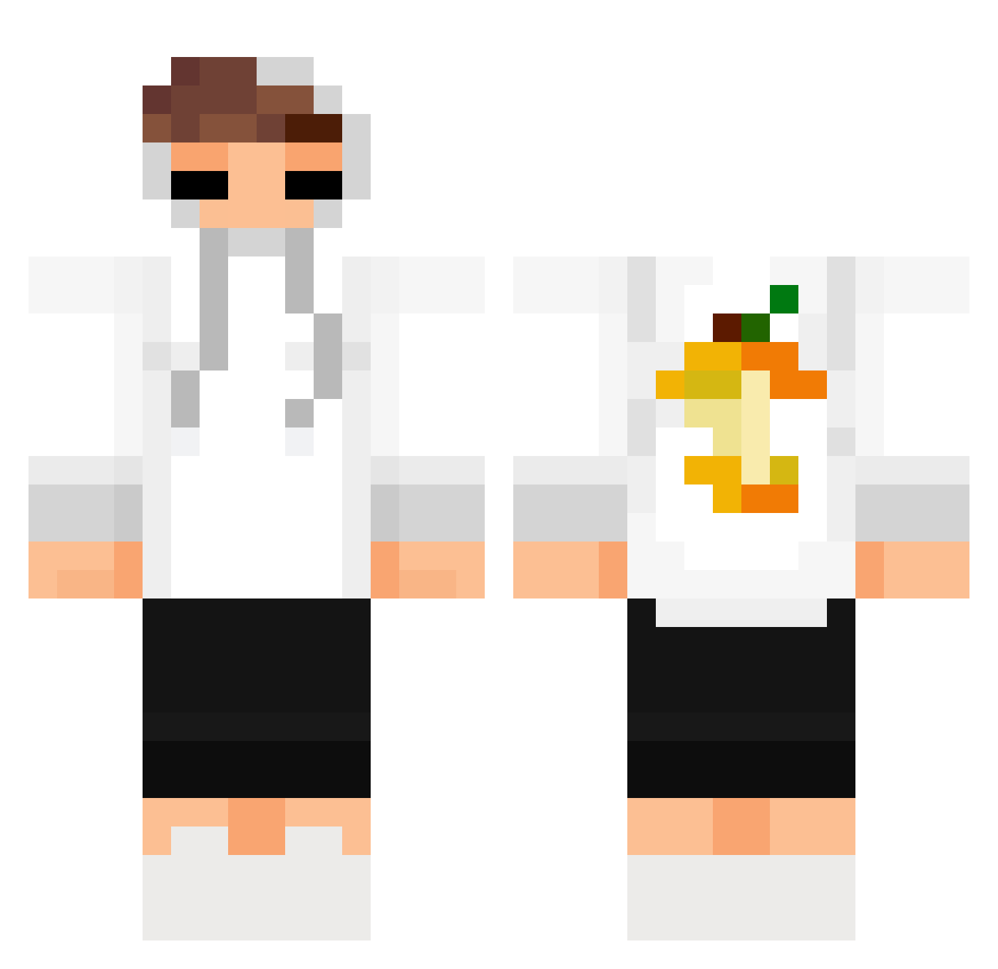 LISEKWORL Minecraft skin, front and back view