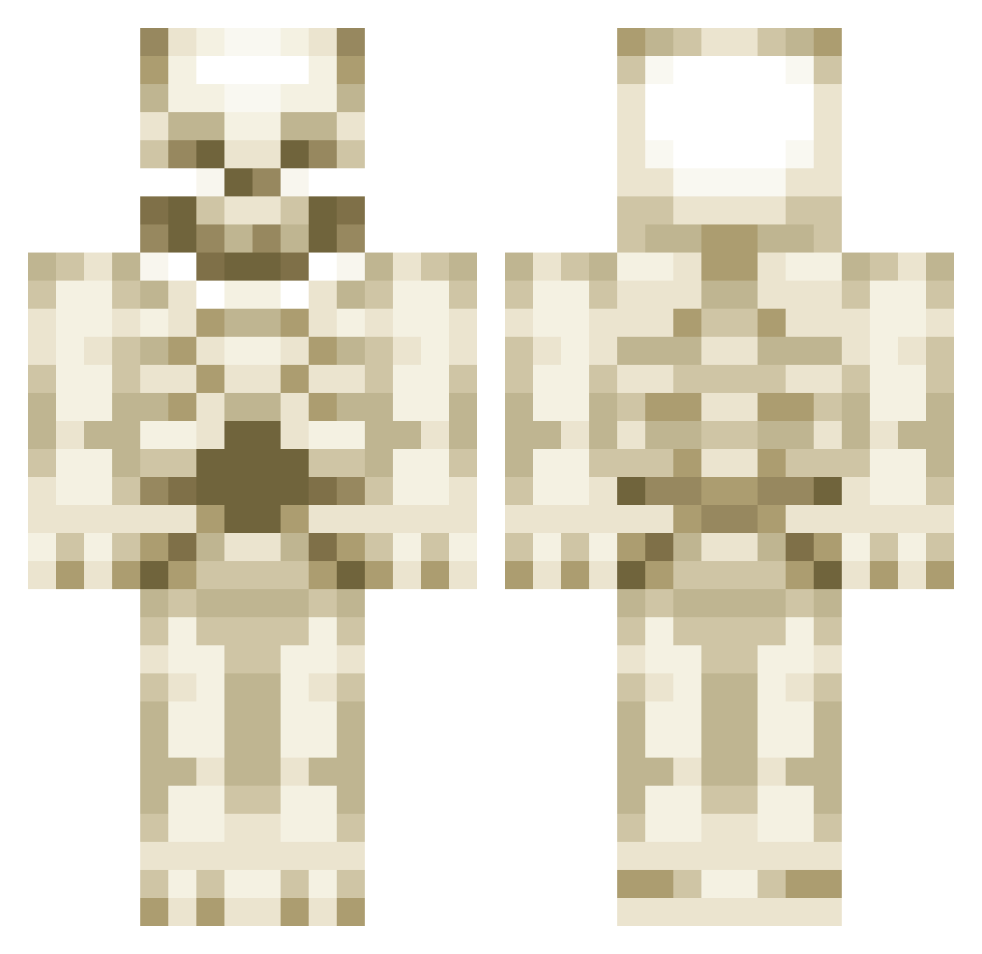 OnlyDusk_1200 Minecraft skin, front and back view