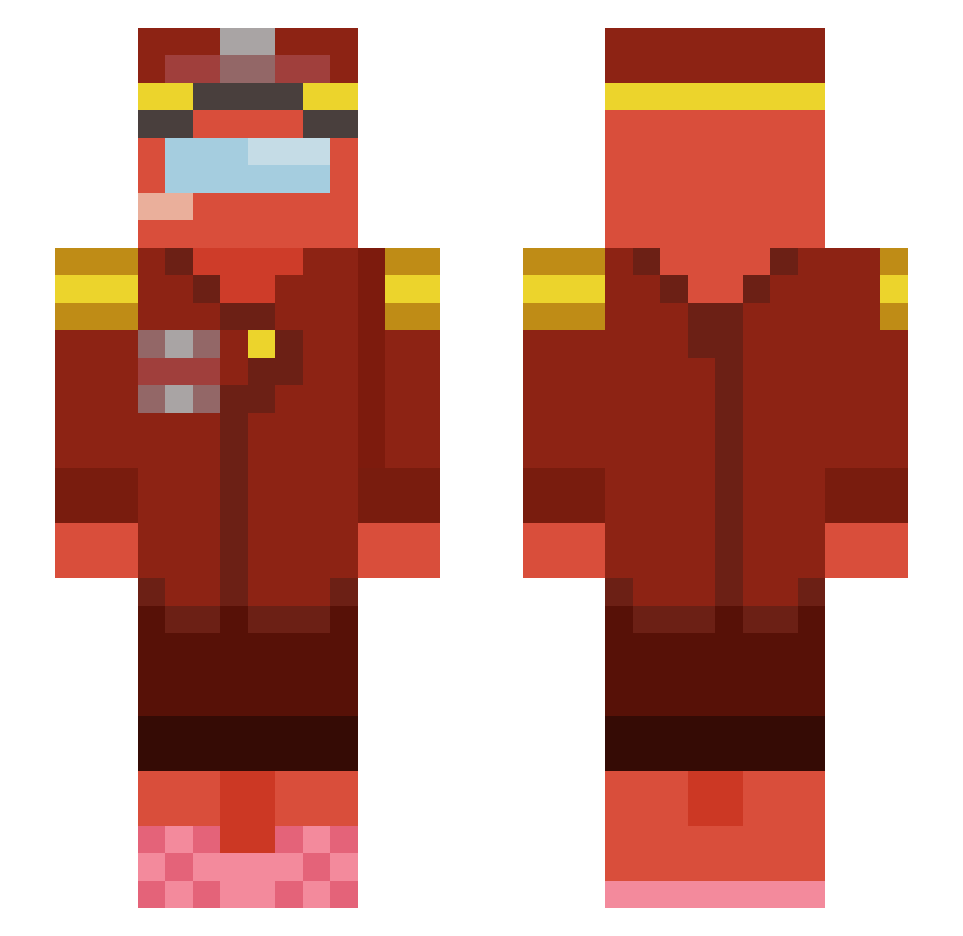 Espeon_Playz Minecraft skin, front and back view