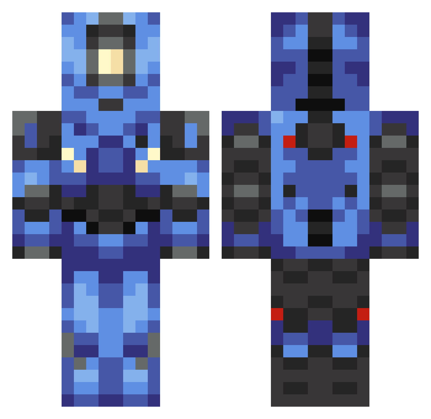 Kota_may Minecraft skin, front and back view