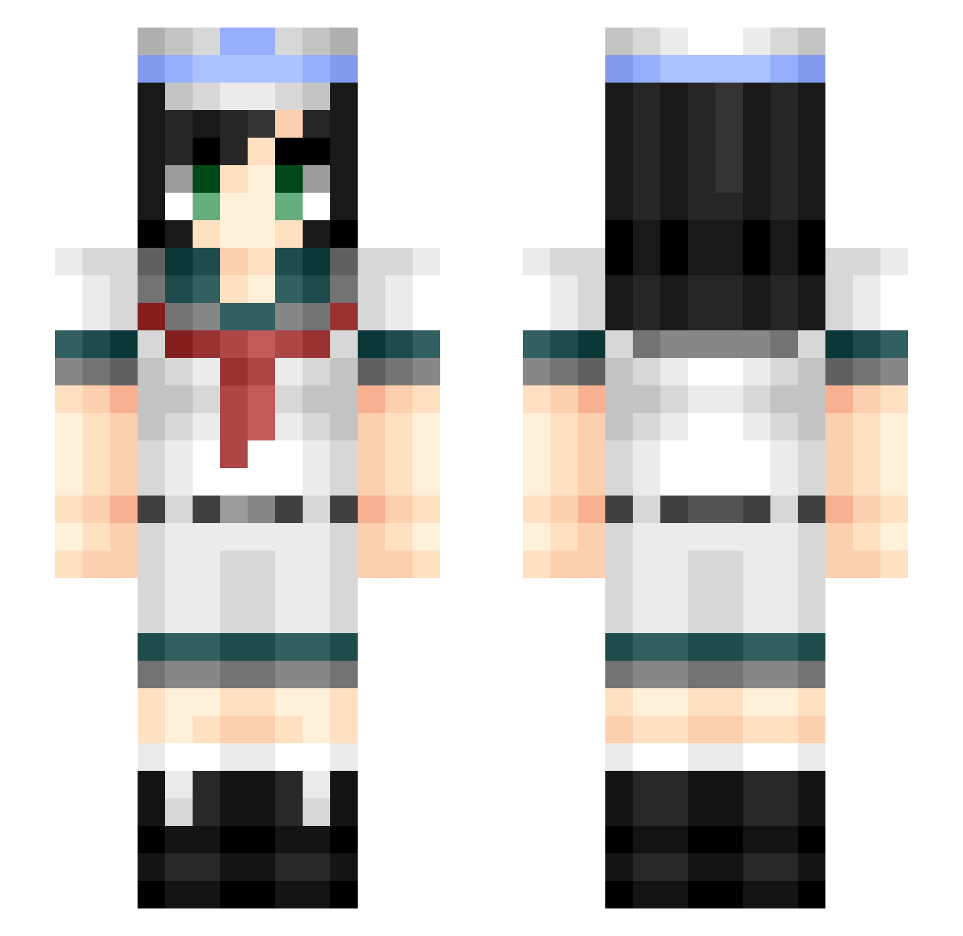 Totomaru4571 Minecraft skin, front and back view