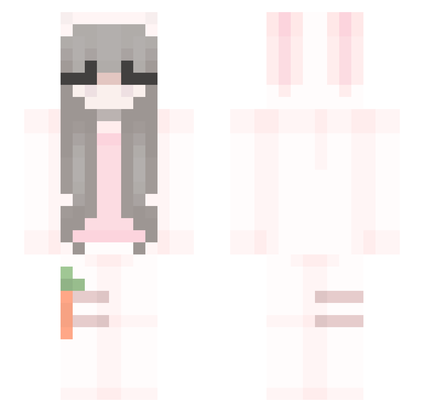 Phantom_2506 Minecraft skin, front and back view