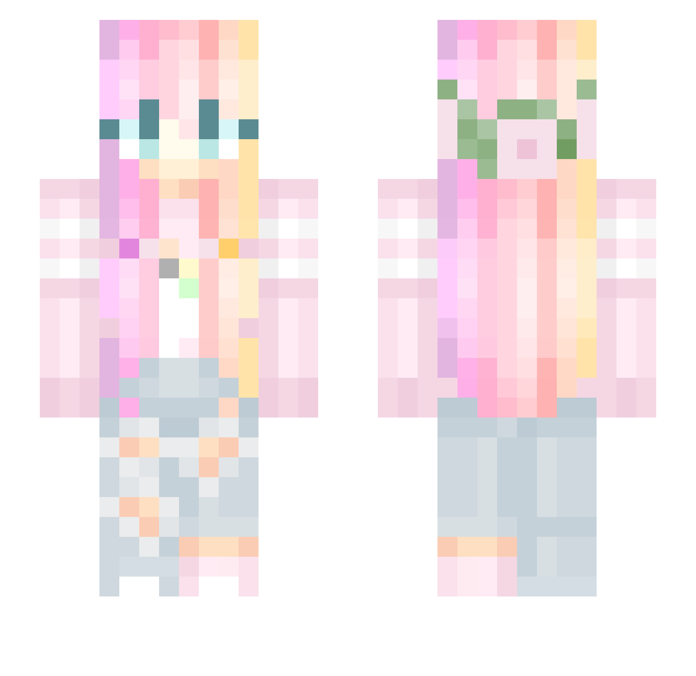 brid7 Minecraft skin, front and back view