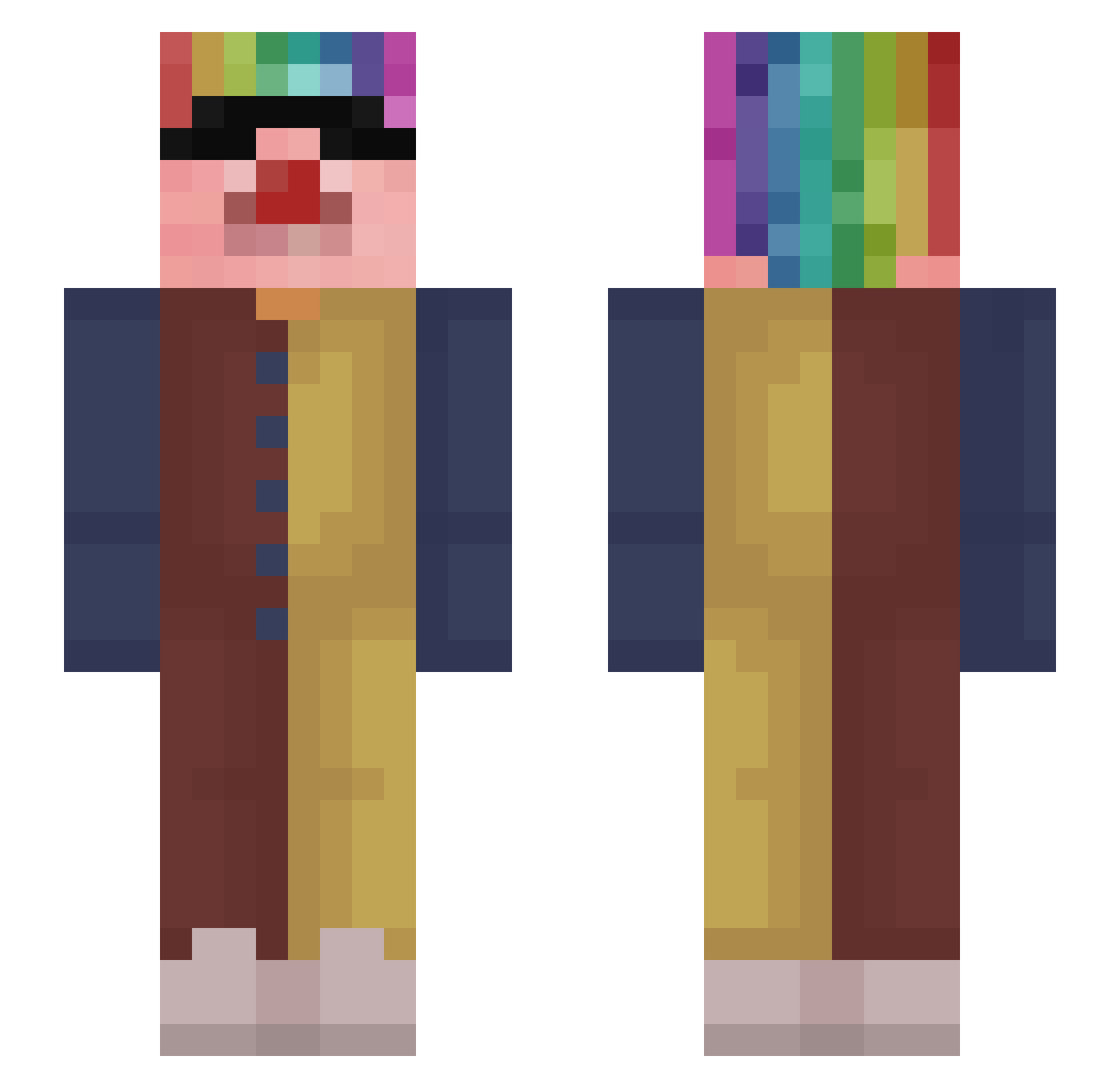 Enano_Rumano Minecraft skin, front and back view