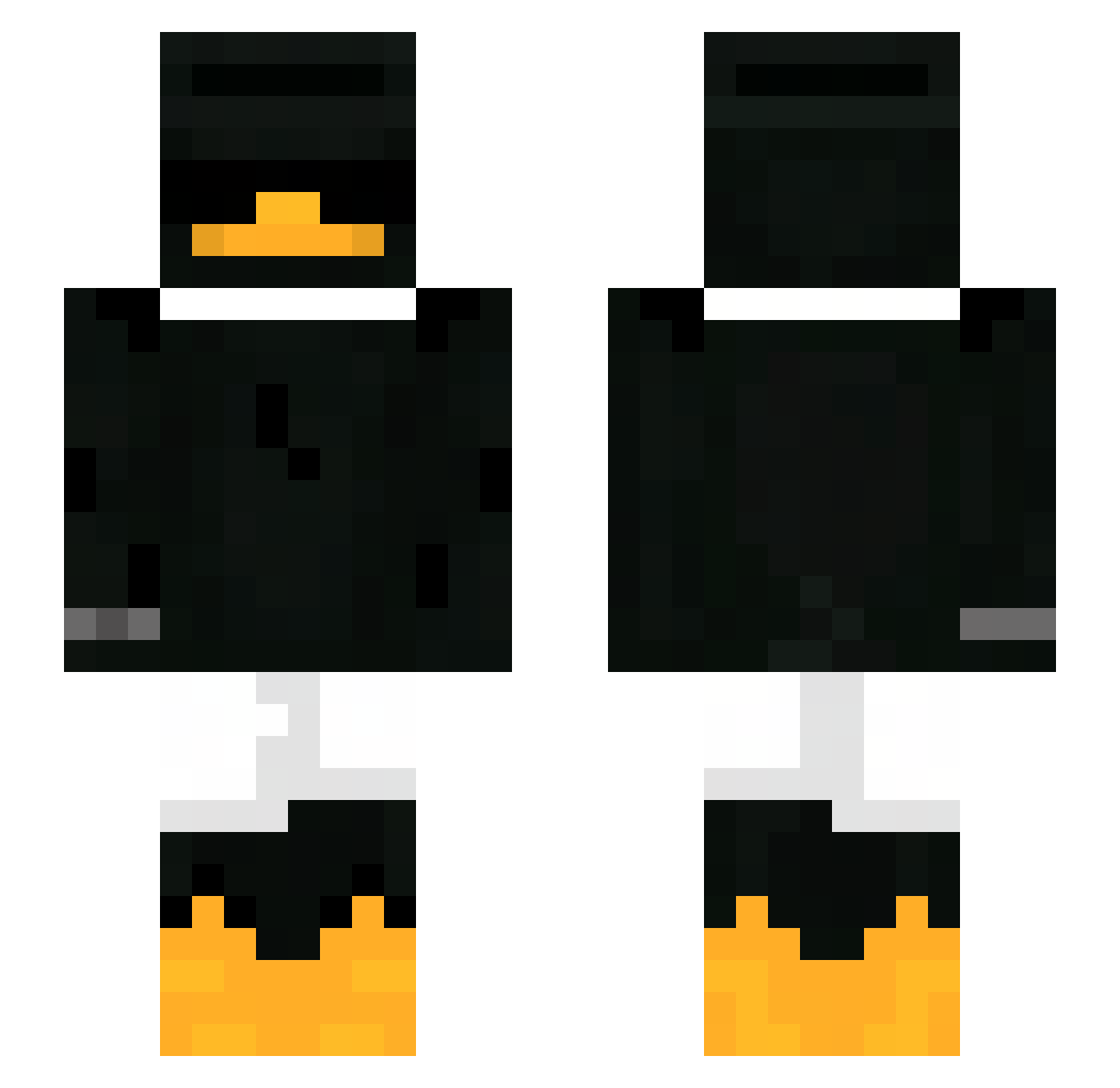 Sh0_g Minecraft skin, front and back view