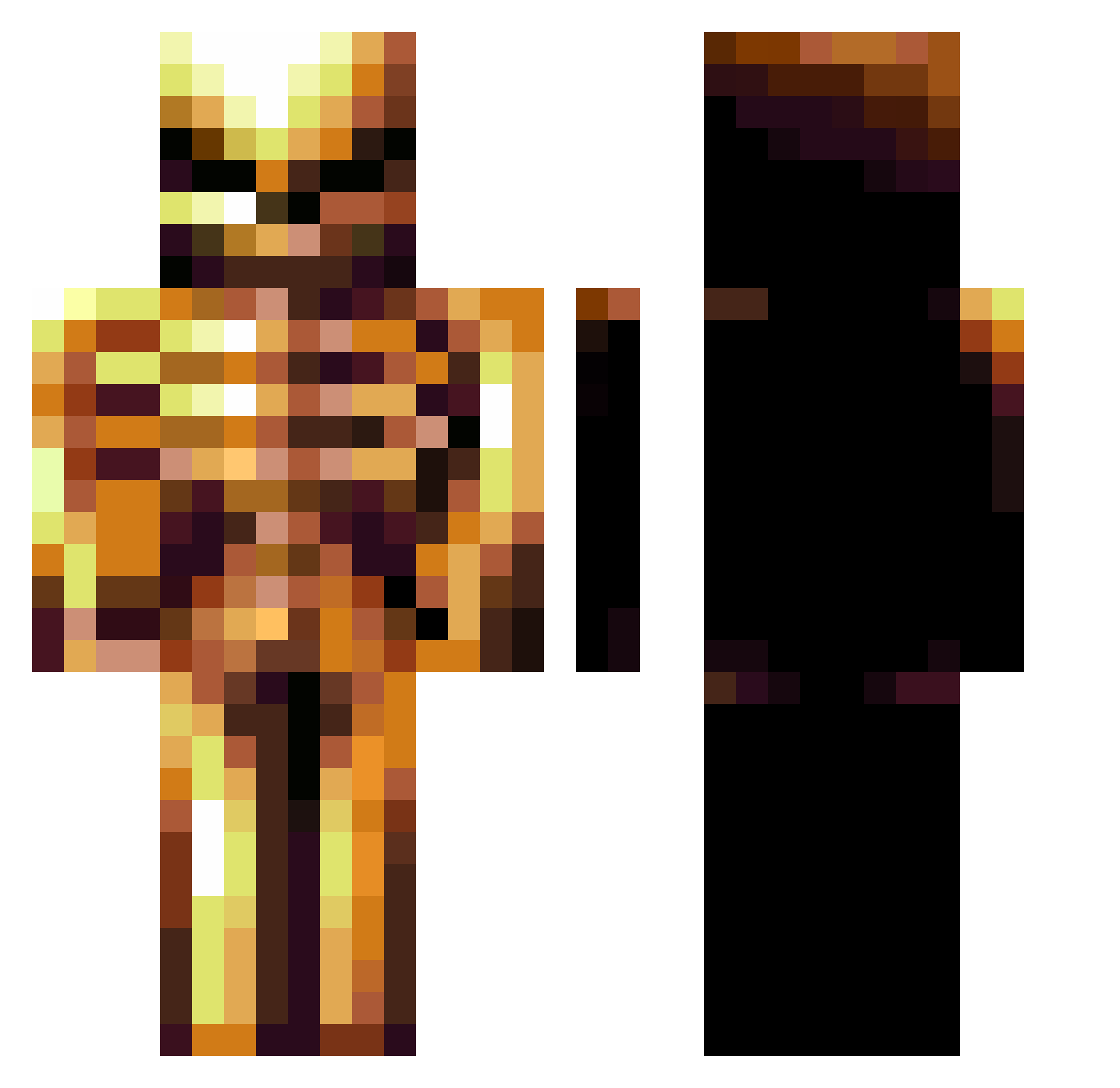 Matli_ Minecraft skin, front and back view