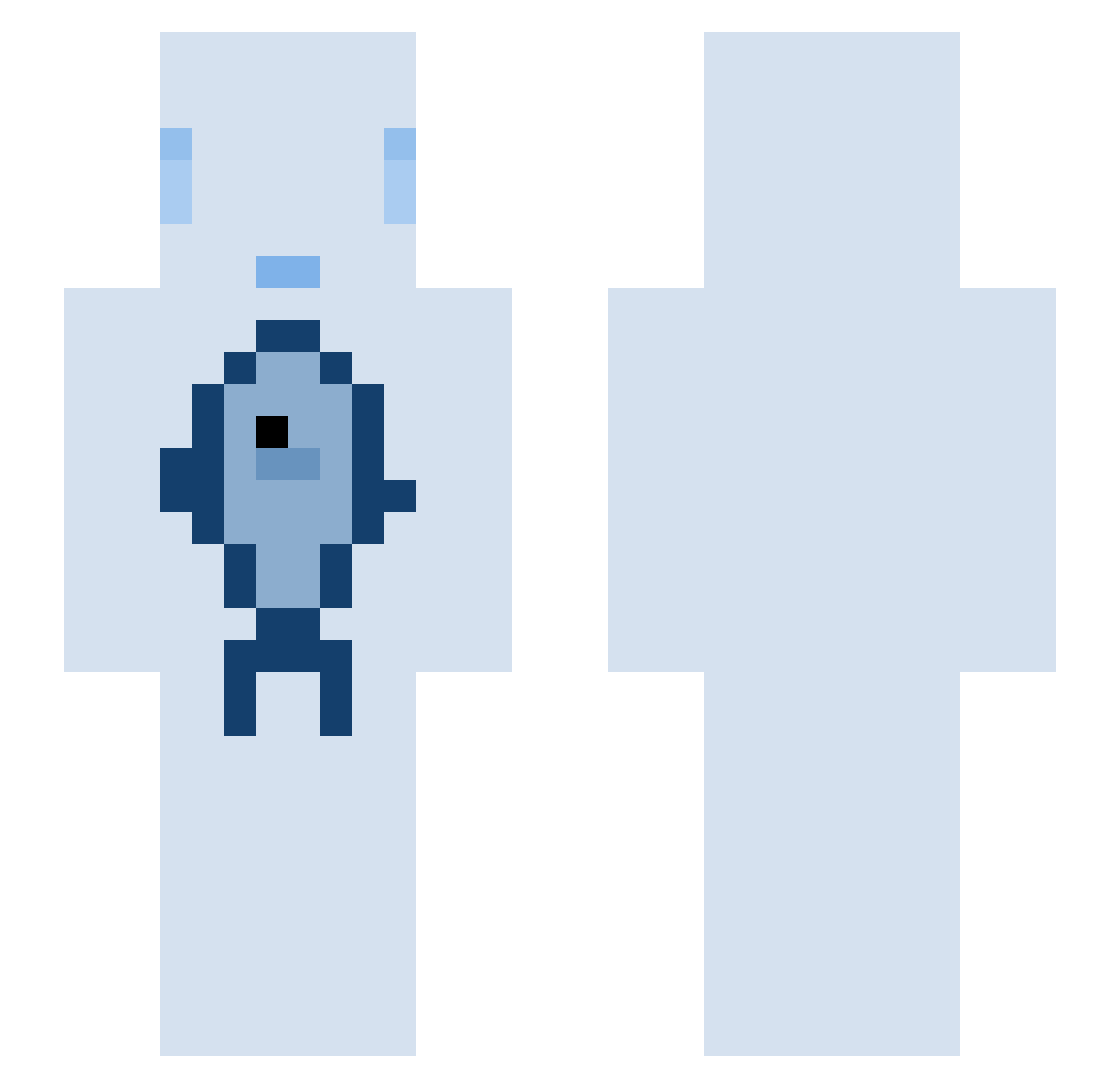 kutko_ Minecraft skin, front and back view
