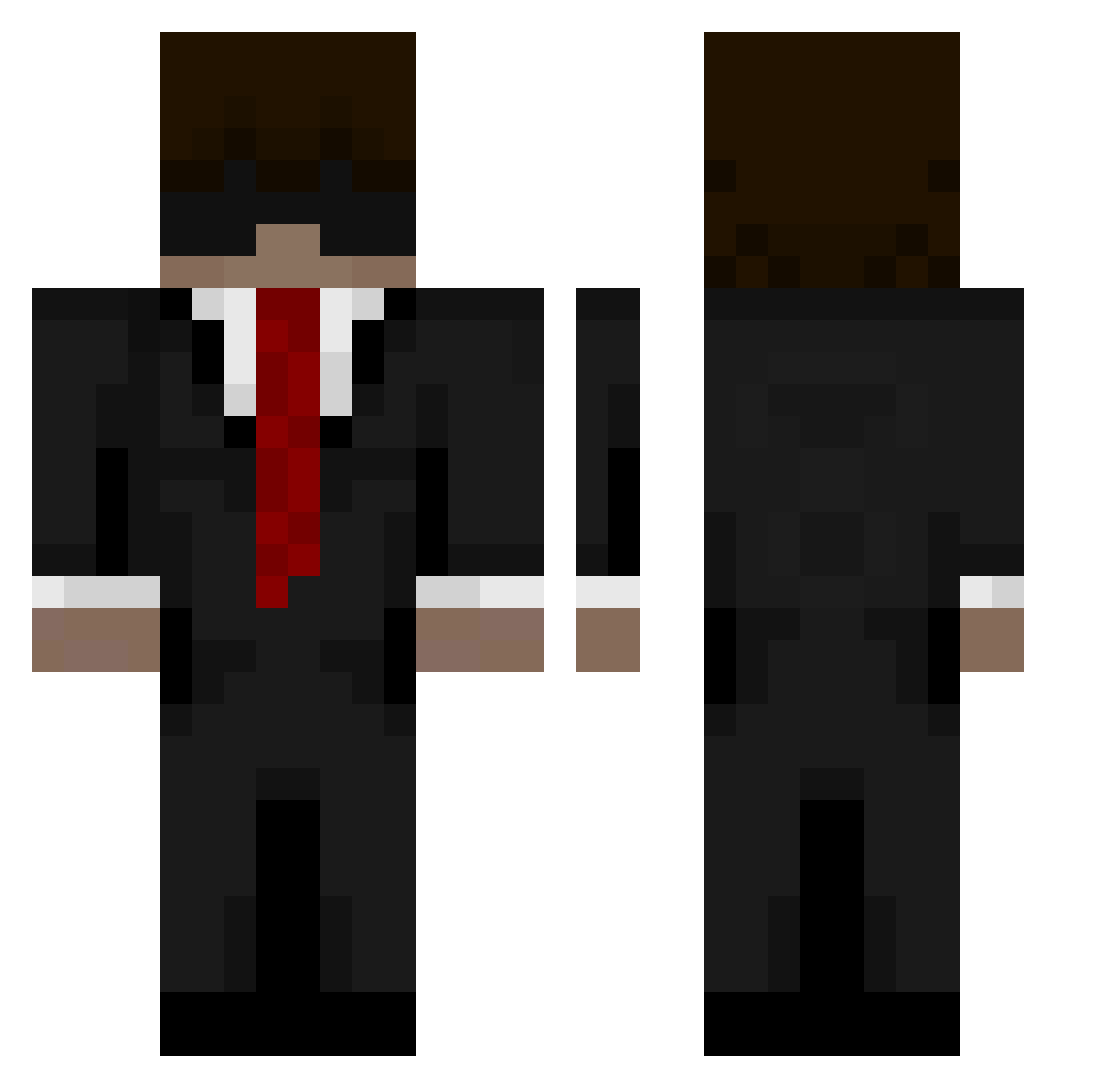 raveTEIwk8XL Minecraft skin, front and back view