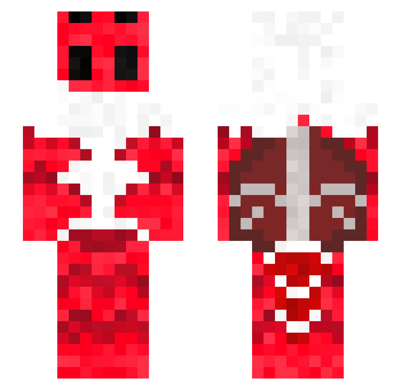 Mr_Pizzapop Minecraft skin, front and back view