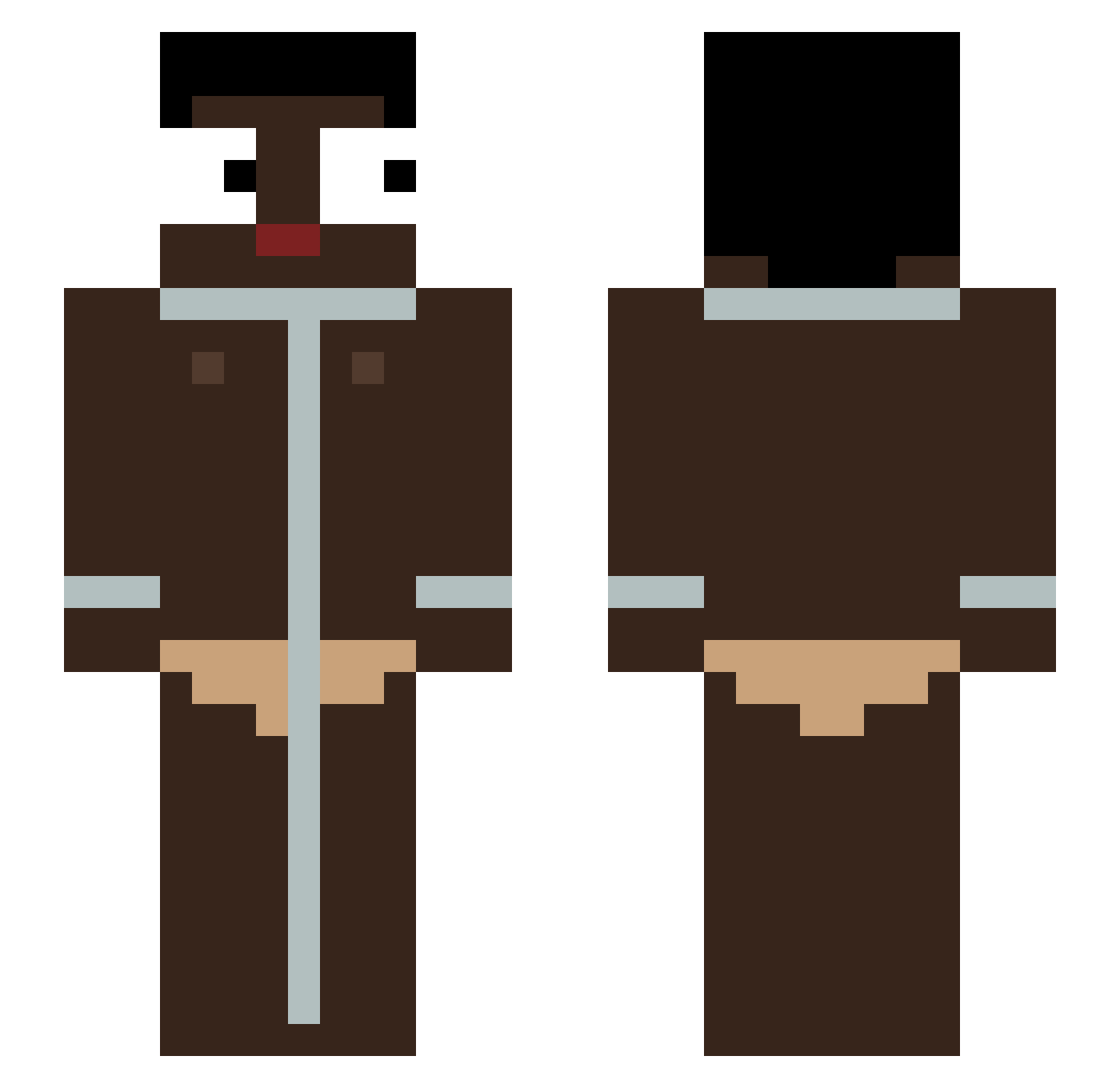 flowex_ Minecraft skin, front and back view