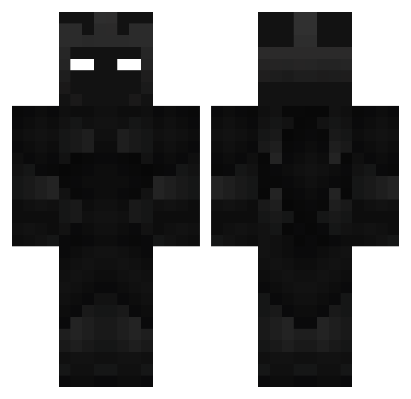 vktrmc1225 Minecraft skin, front and back view