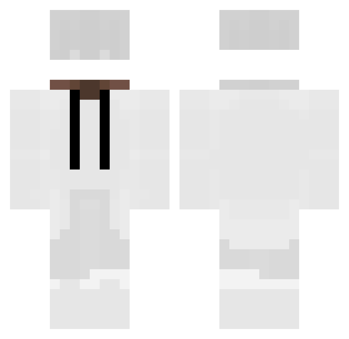 L1nkana Minecraft skin, front and back view