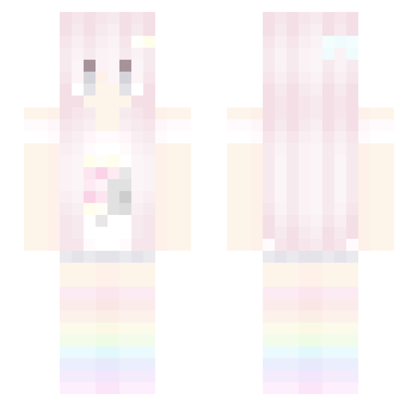 stelsi Minecraft skin, front and back view
