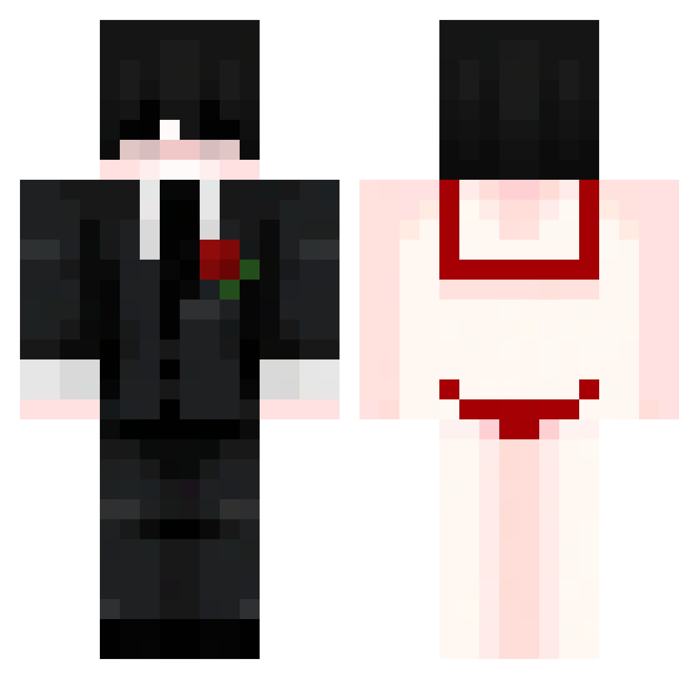 TheMolb Minecraft skin, front and back view