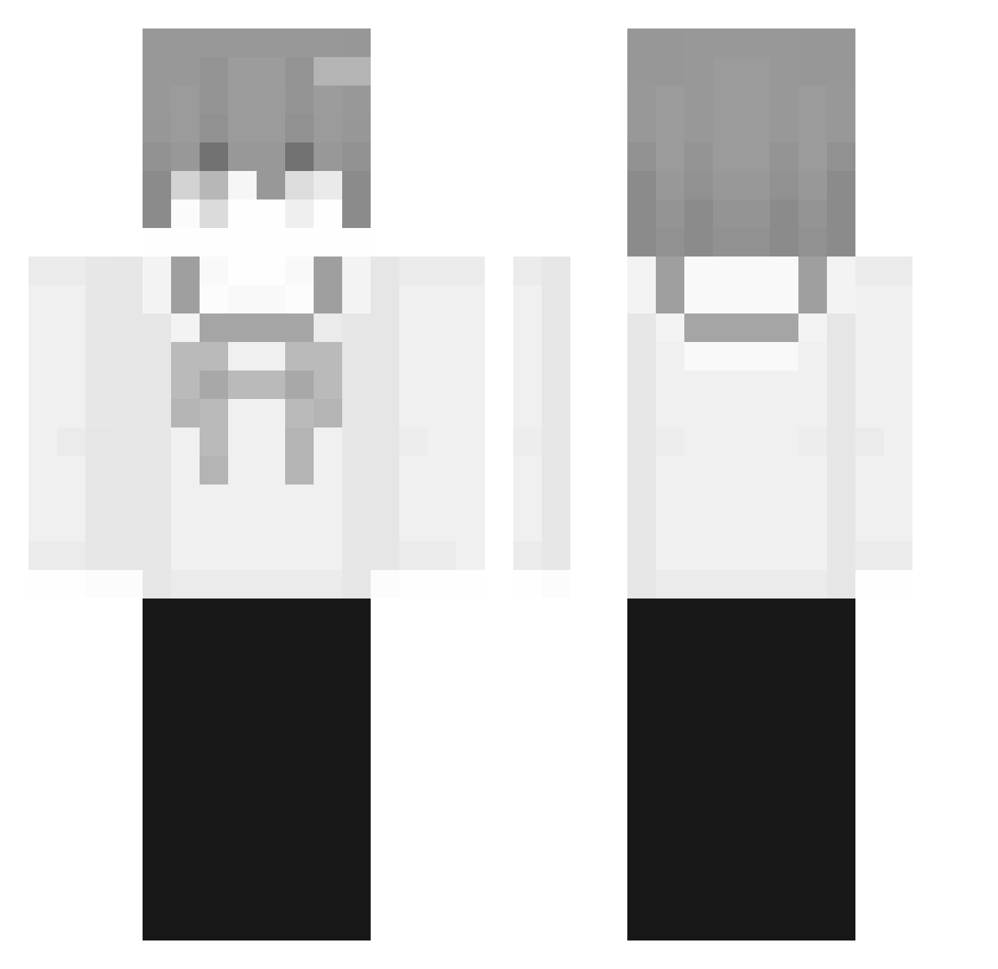 valyure Minecraft skin, front and back view