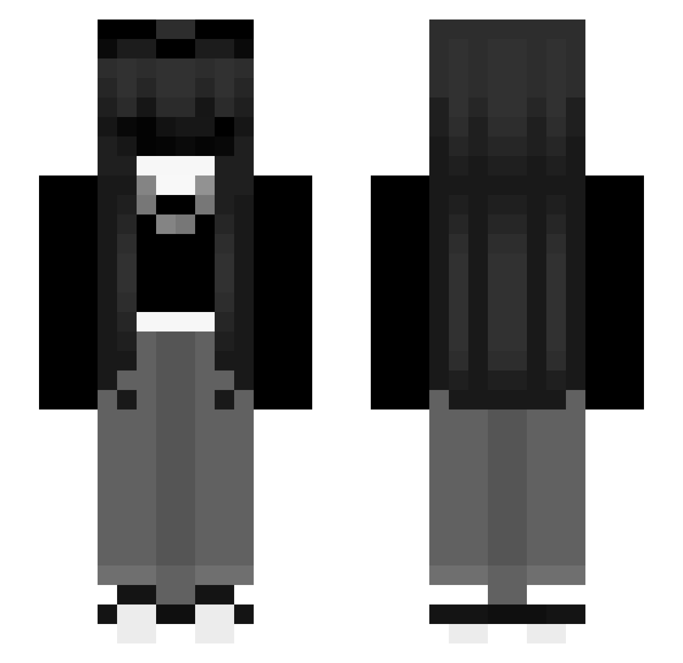 ziggy3612 Minecraft skin, front and back view