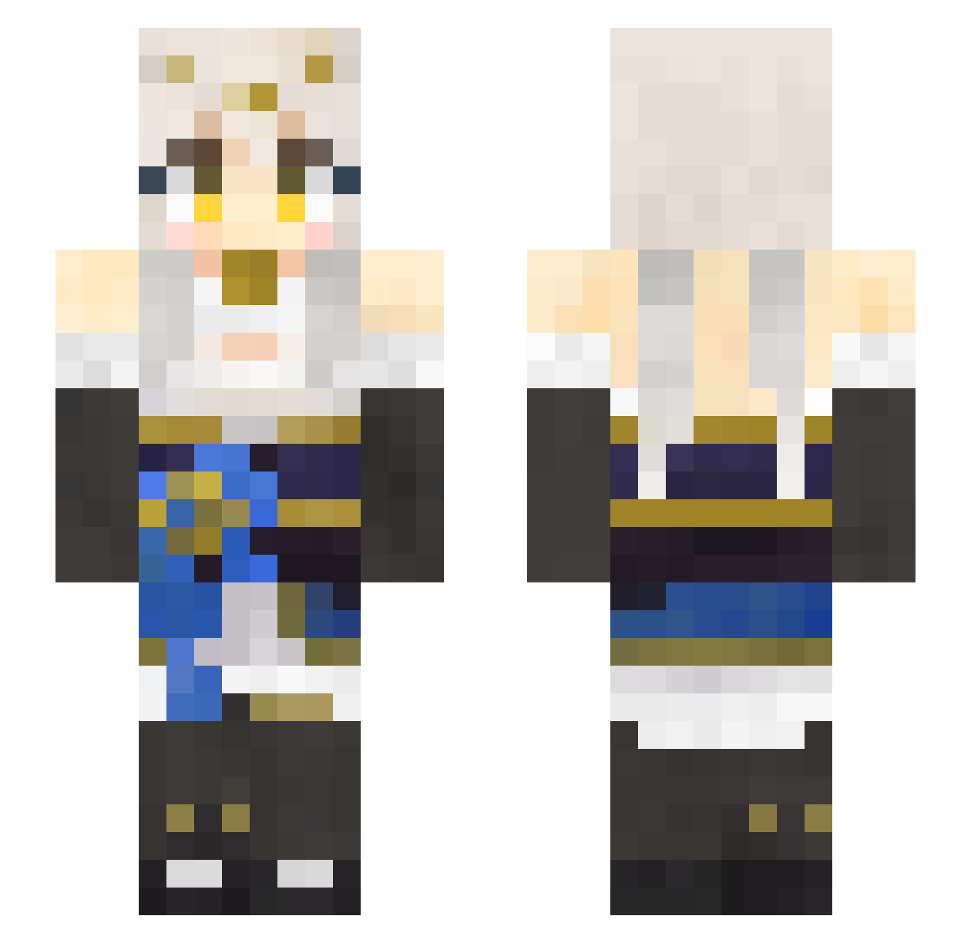 Ciyana_V Minecraft skin, front and back view