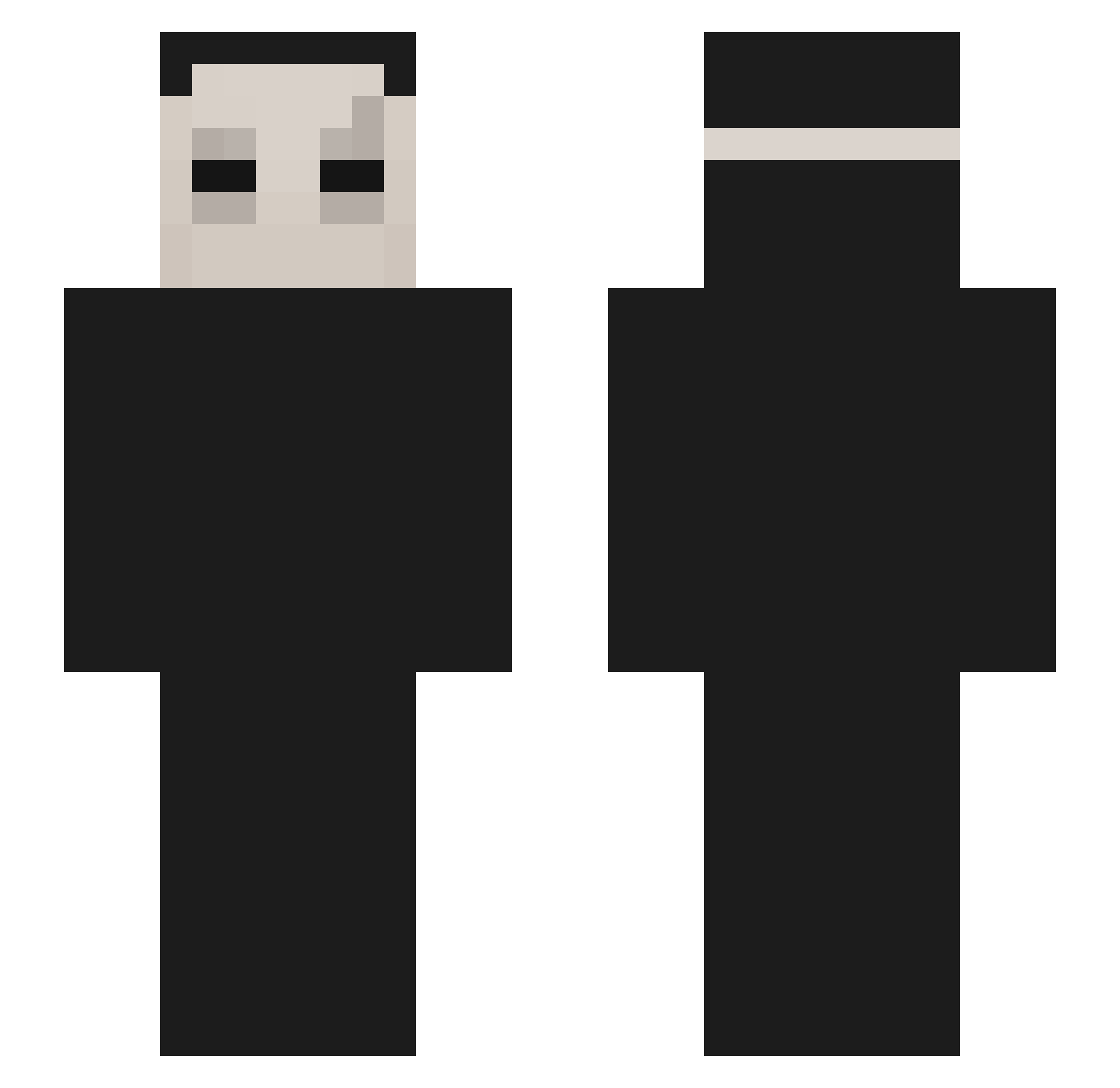 CyLisa_ Minecraft skin, front and back view