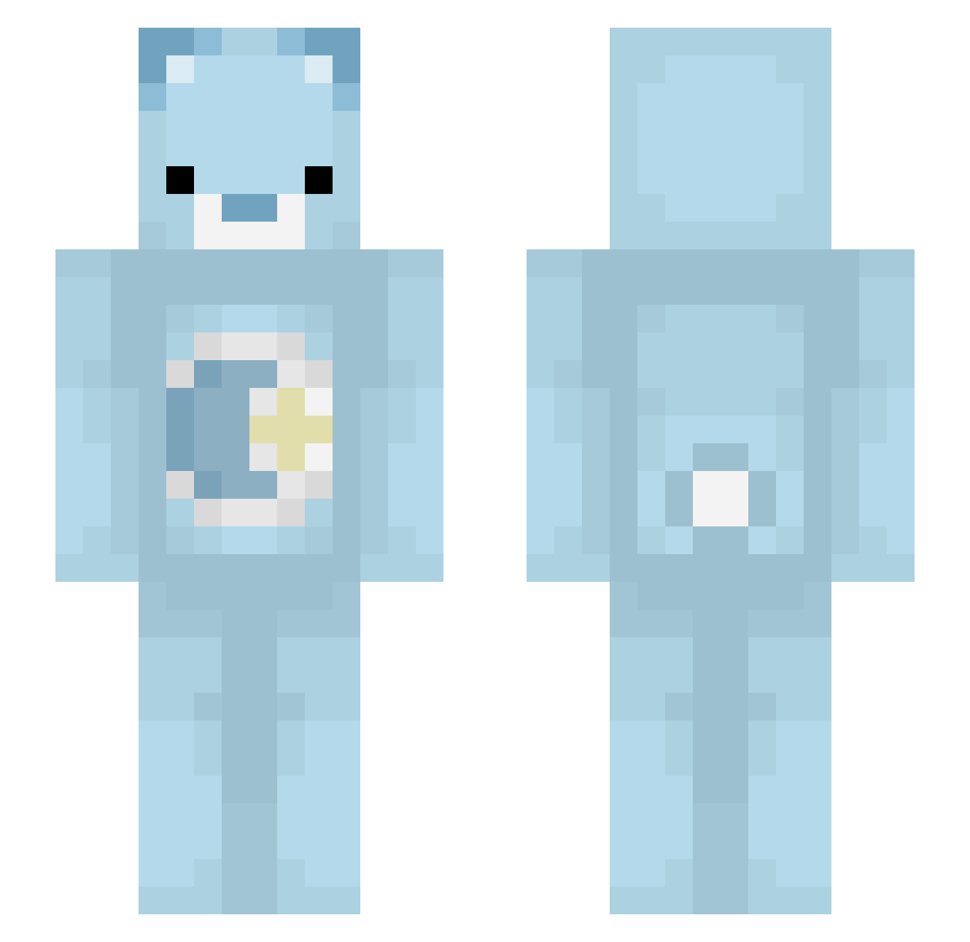 leafityiscool Minecraft skin, front and back view