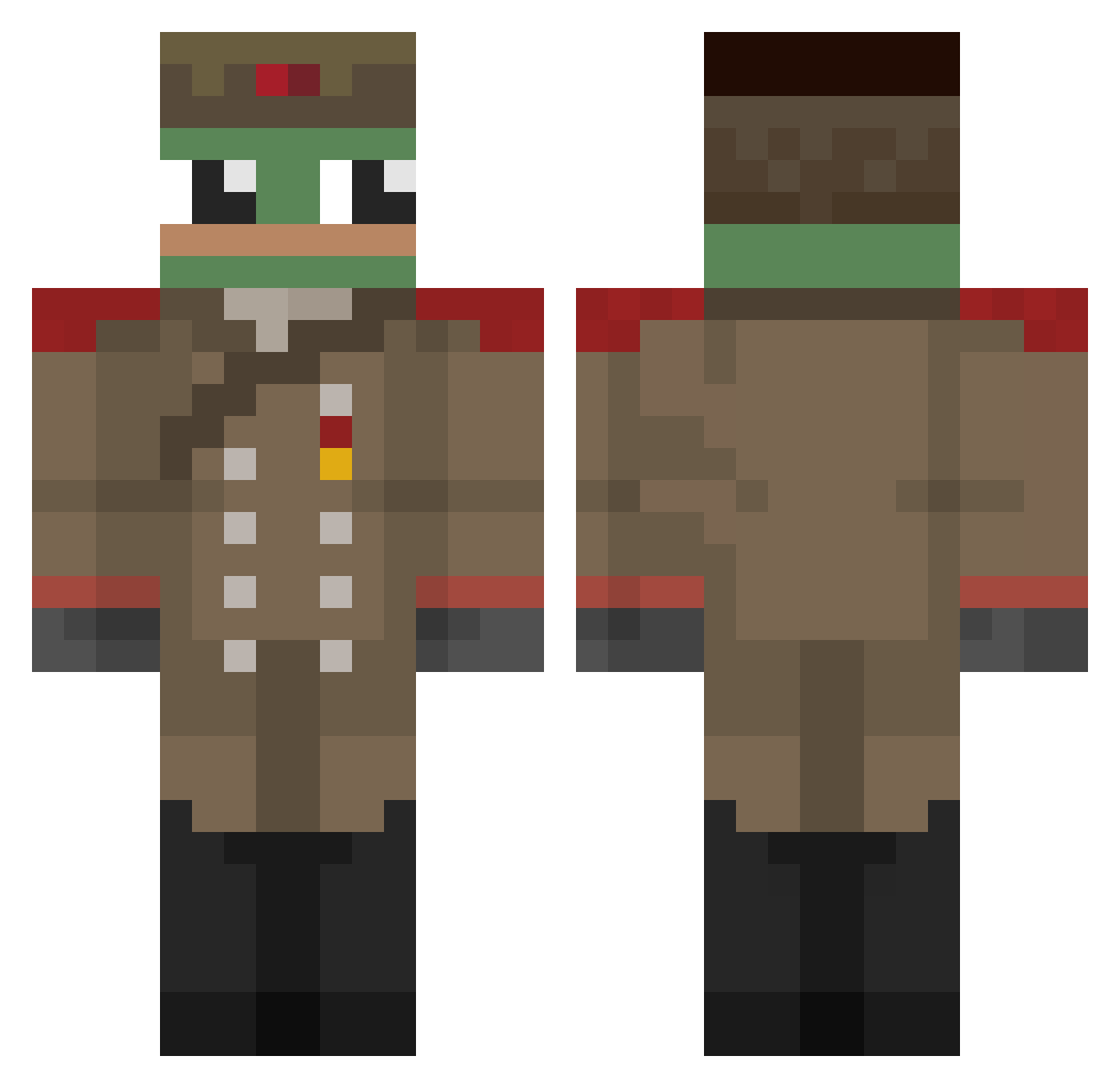 Modderix_ Minecraft skin, front and back view