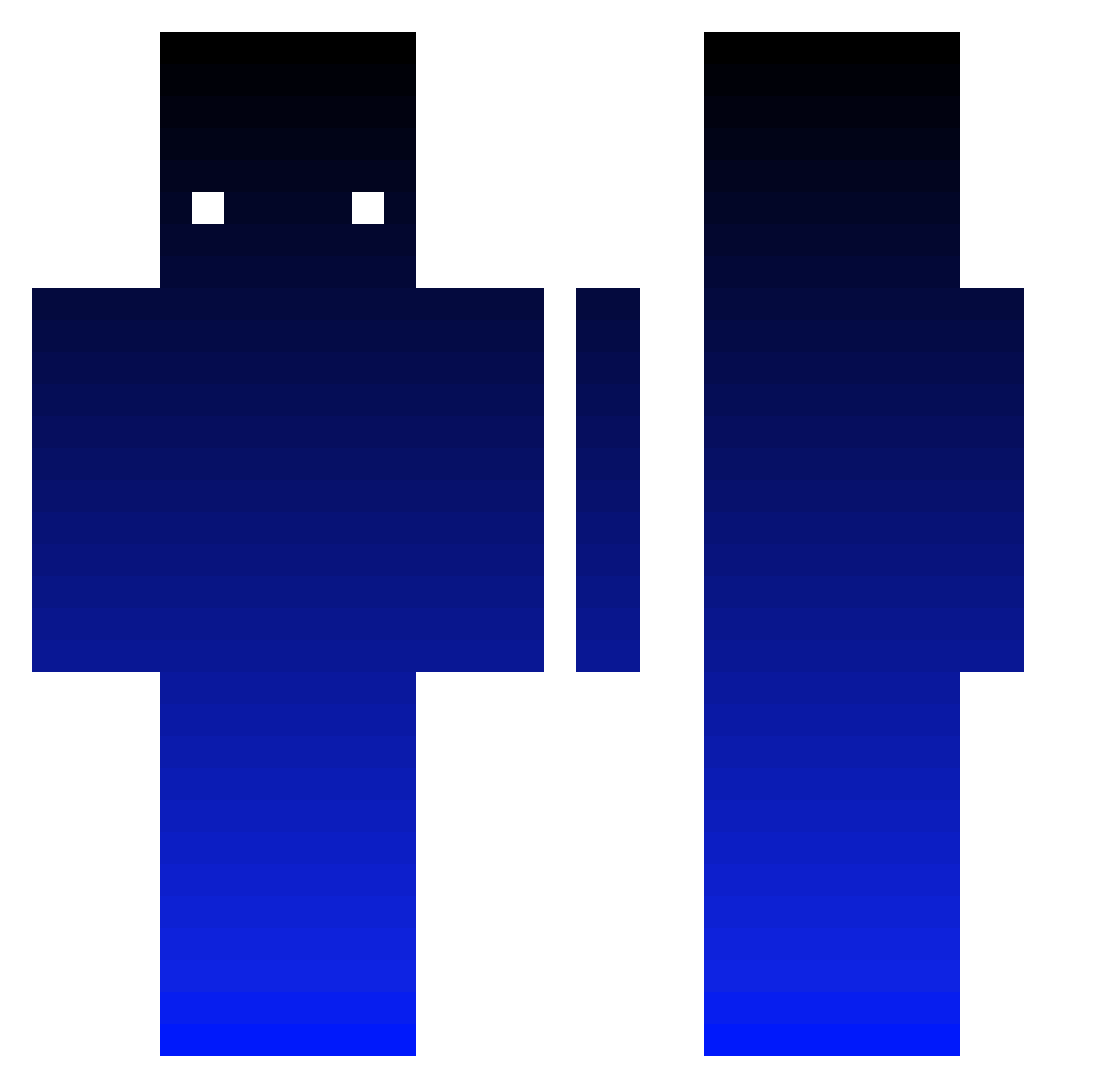 Aquabrit3 Minecraft skin, front and back view