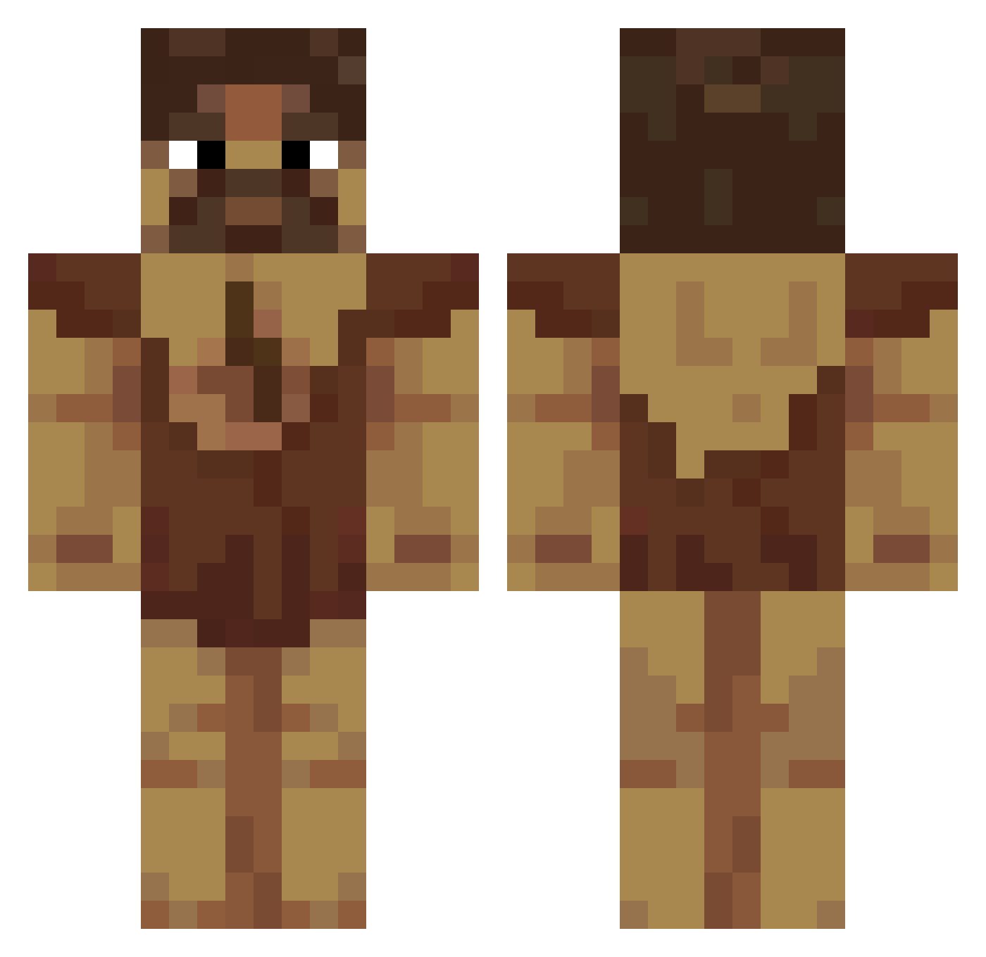 InformalAlex Minecraft skin, front and back view