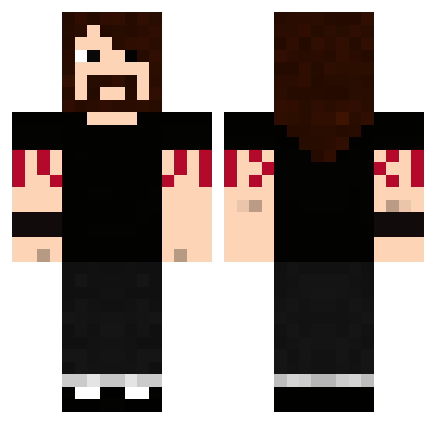 uliics Minecraft skin, front and back view
