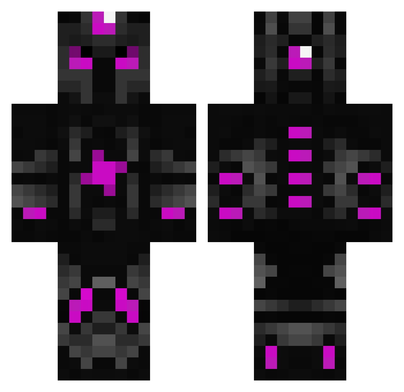 goobis189 Minecraft skin, front and back view